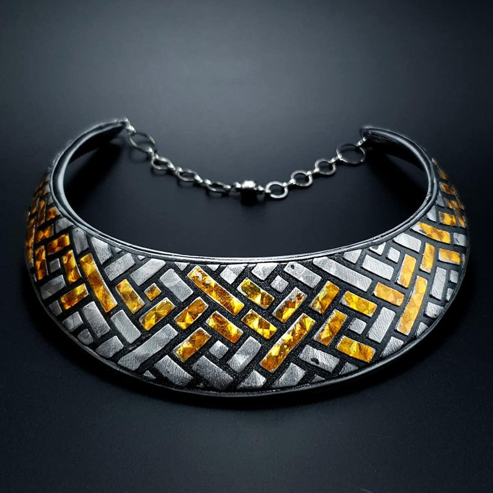 Statment Necklace "Golden Road" Necklace SweetyBijou Jewelry Default Title  