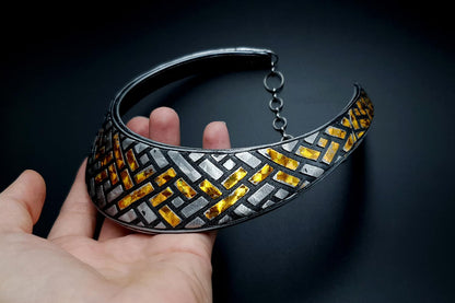 Statment Necklace "Golden Road" Necklace SweetyBijou Jewelry   