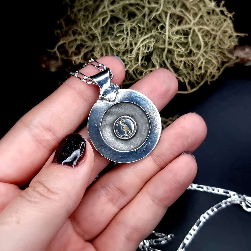 Unique silver OM sign pendant Pendant SweetyBijou Jewelry   