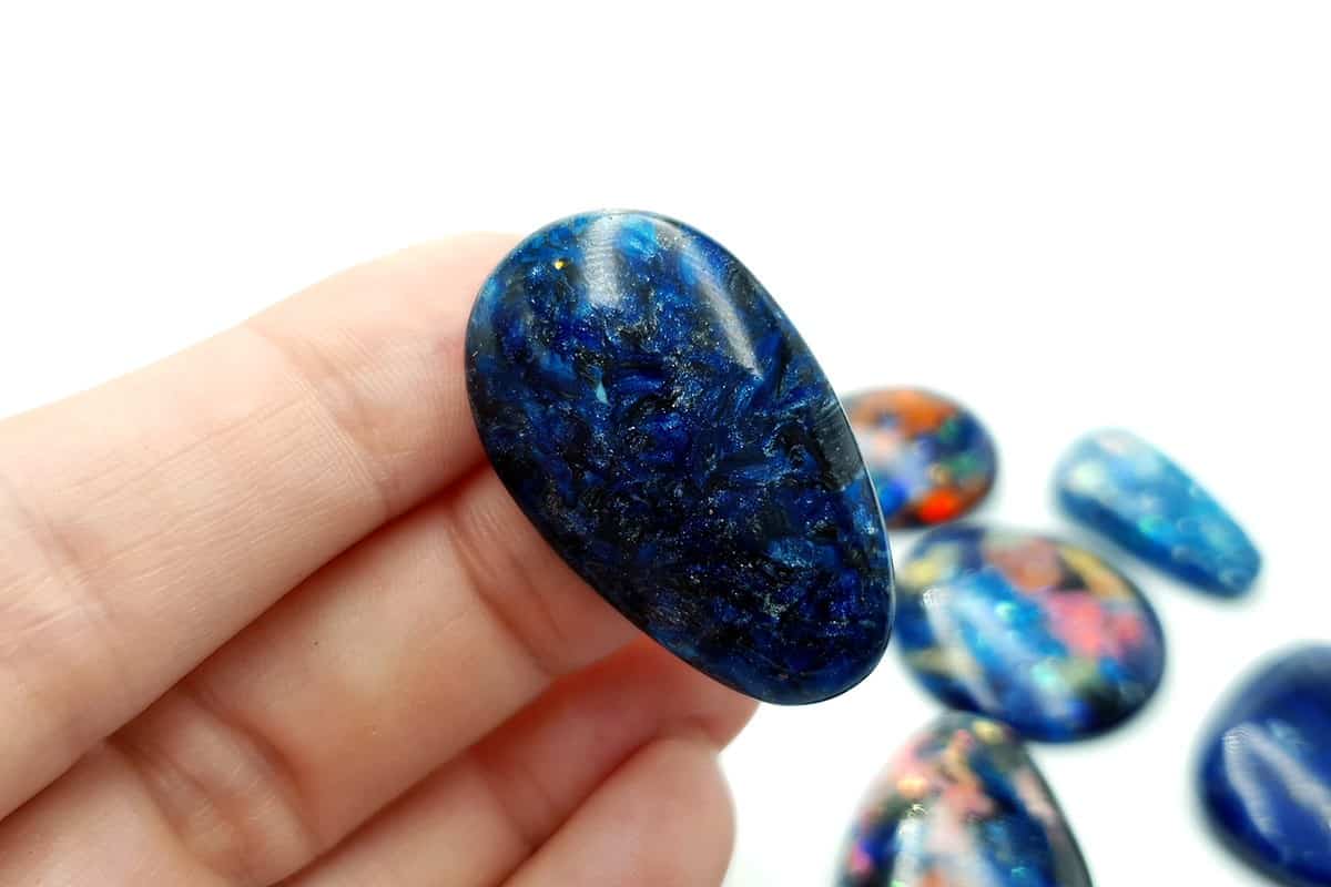 6 pcs Faux Opal in Mix Style (Set #2) Cabochons SweetyBijou Cabochons   