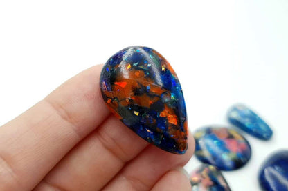 6 pcs Faux Opal in Mix Style (Set #2) Cabochons SweetyBijou Cabochons   