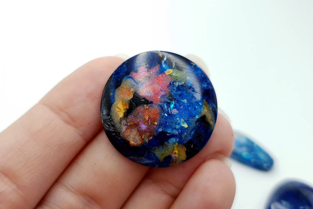 6 pcs Faux Opal in Mix Style (Set #2) Cabochons SweetyBijou Cabochons   