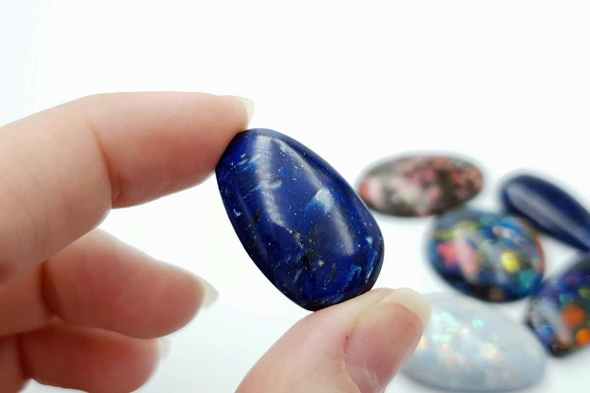 6 pcs Faux Opal in Mix Style from Polymer Clay (#3) Cabochons SweetyBijou Cabochons   