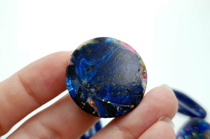 6 pcs Faux Opal in Mix Style from Polymer Clay (#3) Cabochons SweetyBijou Cabochons   