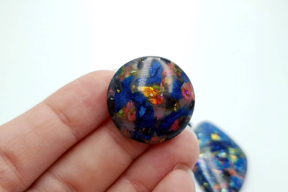 5 pcs Faux Opal in Mix Style from Polymer Clay (#5) Cabochons SweetyBijou Cabochons   