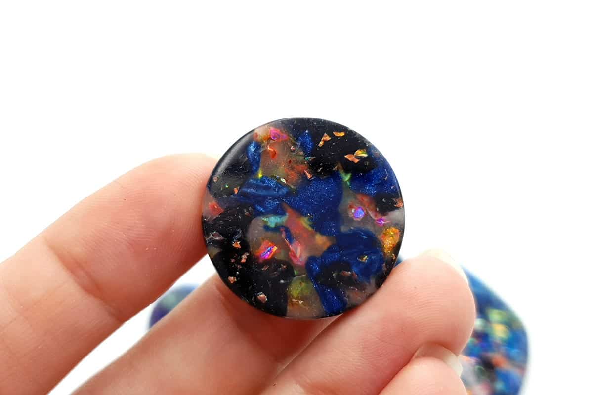 5 pcs Faux Opal in Mix Style from Polymer Clay (#5) Cabochons SweetyBijou Cabochons   
