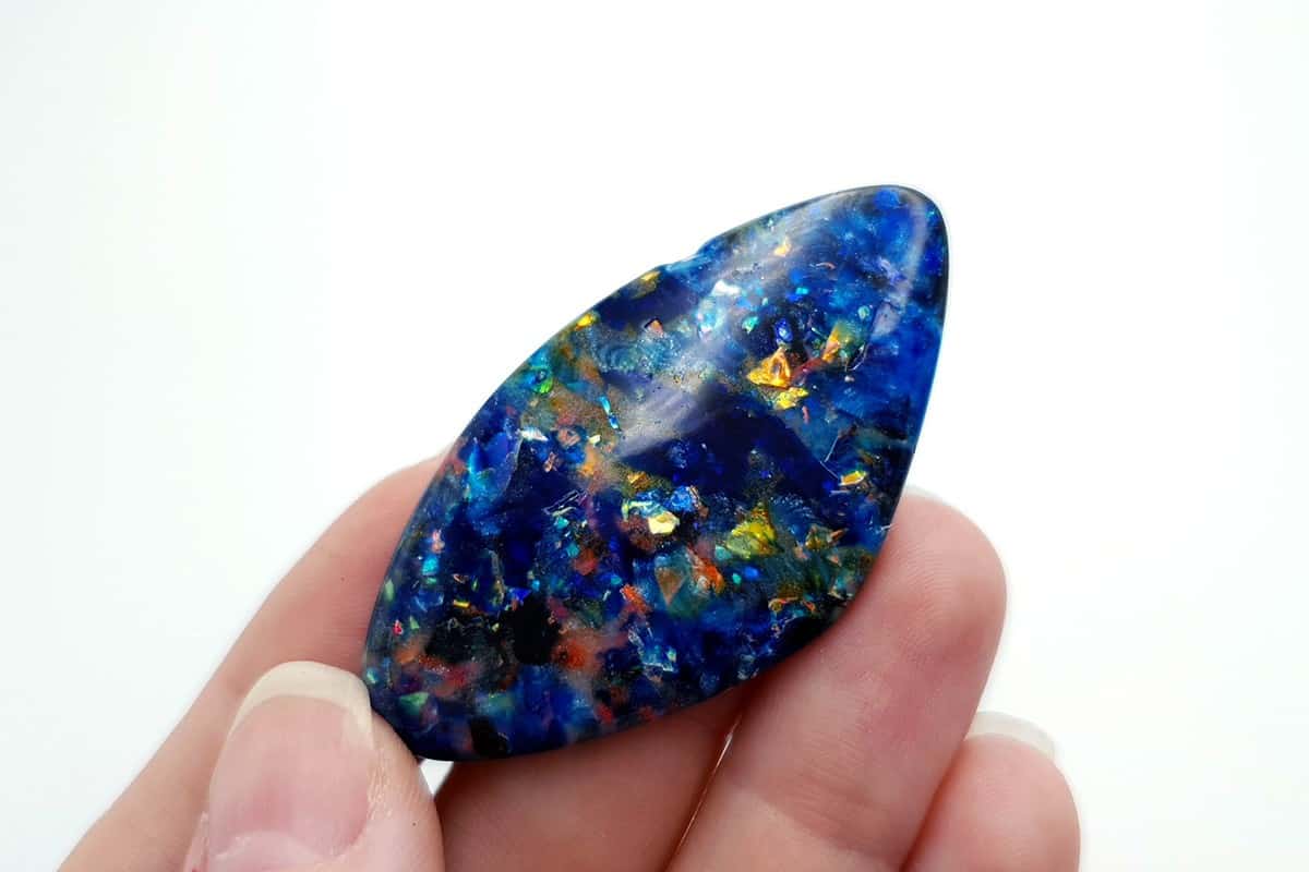 5 pcs Faux Opal in Mix Style from Polymer Clay (#5) Cabochons SweetyBijou Cabochons   