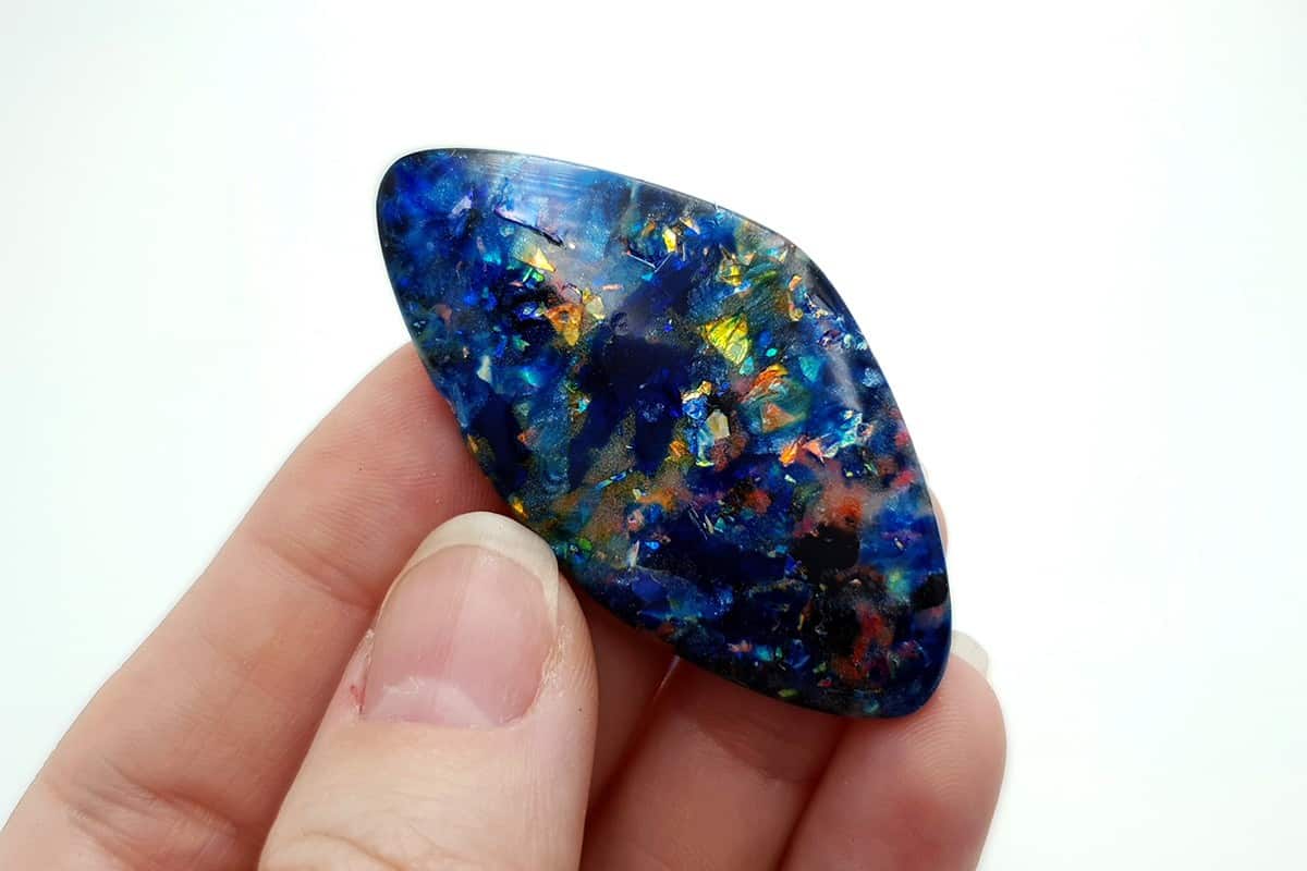 5 pcs Faux Opal in Mix Style from Polymer Clay (#5) Cabochons SweetyBijou Cabochons   