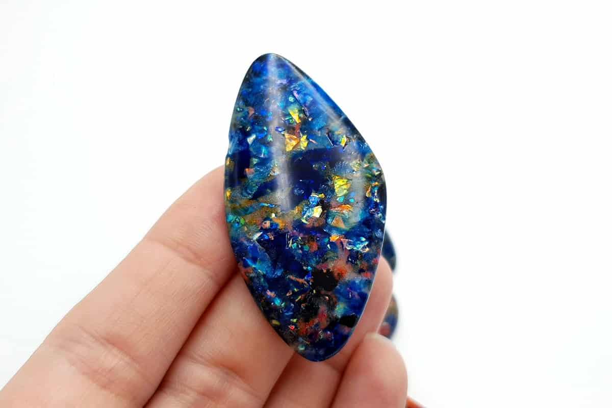 5 pcs Faux Opal in Mix Style from Polymer Clay (#5) Cabochons SweetyBijou Cabochons   