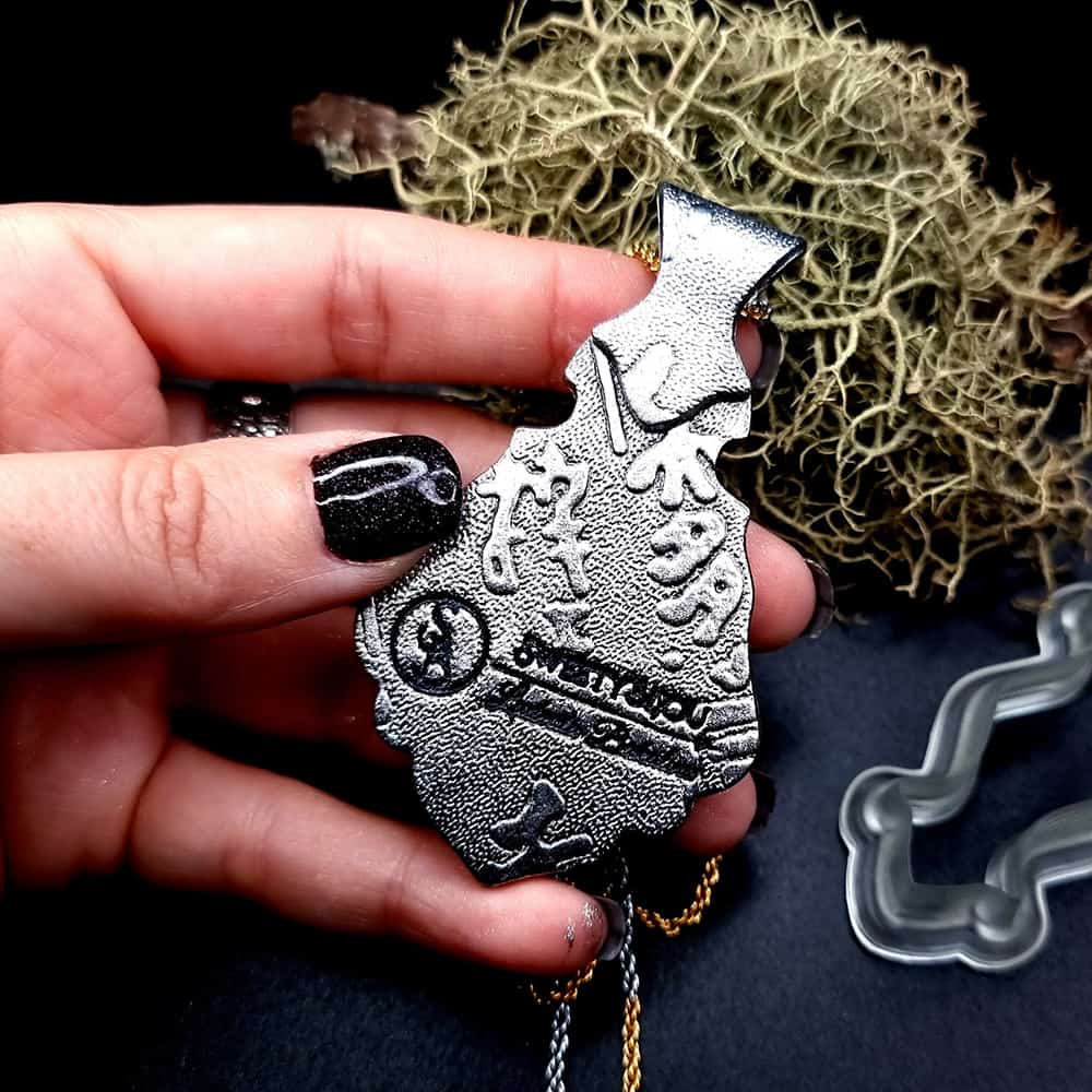 Unique polymer clay pendant "Golden Energy" Pendant SweetyBijou Jewelry   