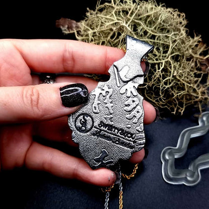 Unique polymer clay pendant "Golden Energy" Pendant SweetyBijou Jewelry   