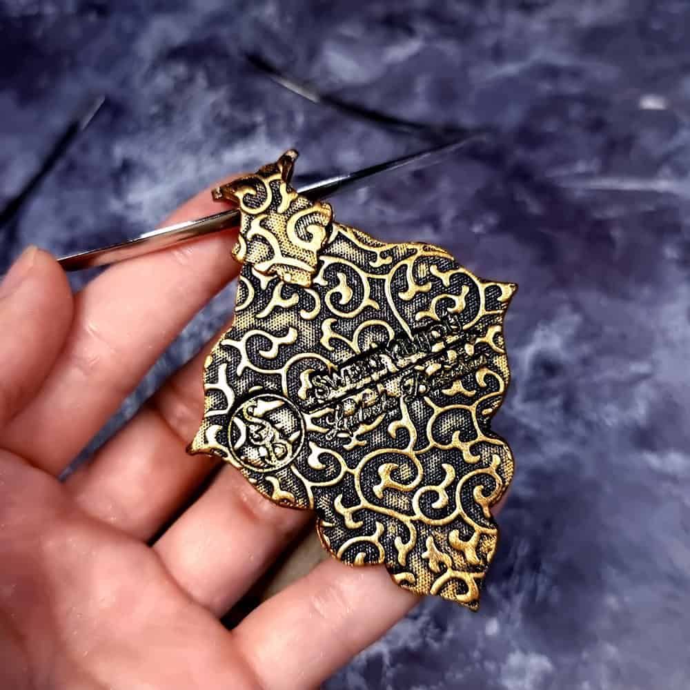 Beautiful polymer clay pendant with faux stone Pendant SweetyBijou Jewelry   