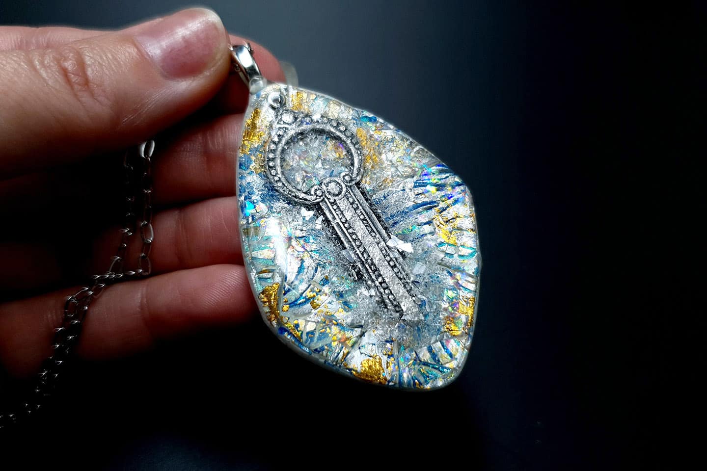 Pendant Magic in the Ice Pendant SweetyBijou Jewelry   