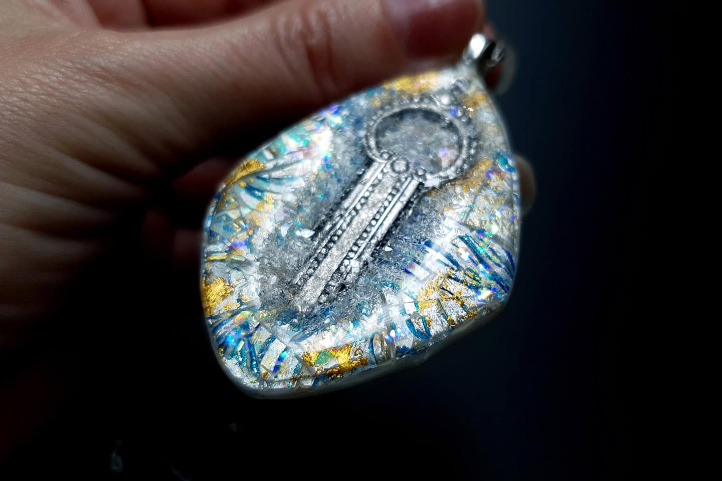 Pendant Magic in the Ice Pendant SweetyBijou Jewelry   