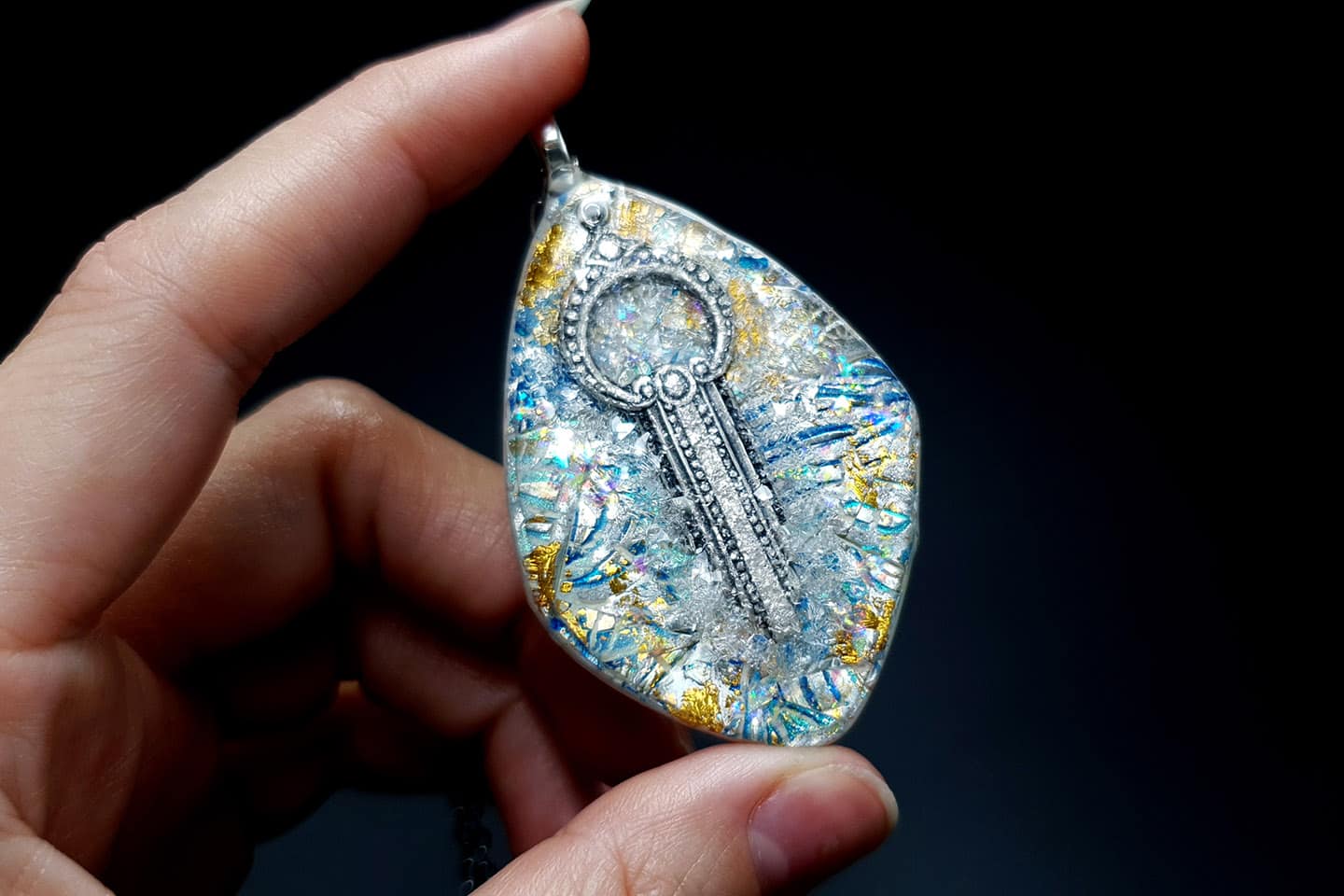 Pendant Magic in the Ice Pendant SweetyBijou Jewelry   