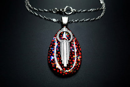 Pendant Waterfall Art Deco Pendant SweetyBijou Jewelry   