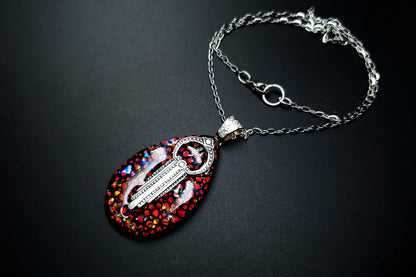 Pendant Waterfall Art Deco Pendant SweetyBijou Jewelry   