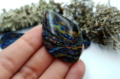 5 pcs Faux Pietersite Stones from Polymer Clay (#1) Cabochons SweetyBijou Cabochons   