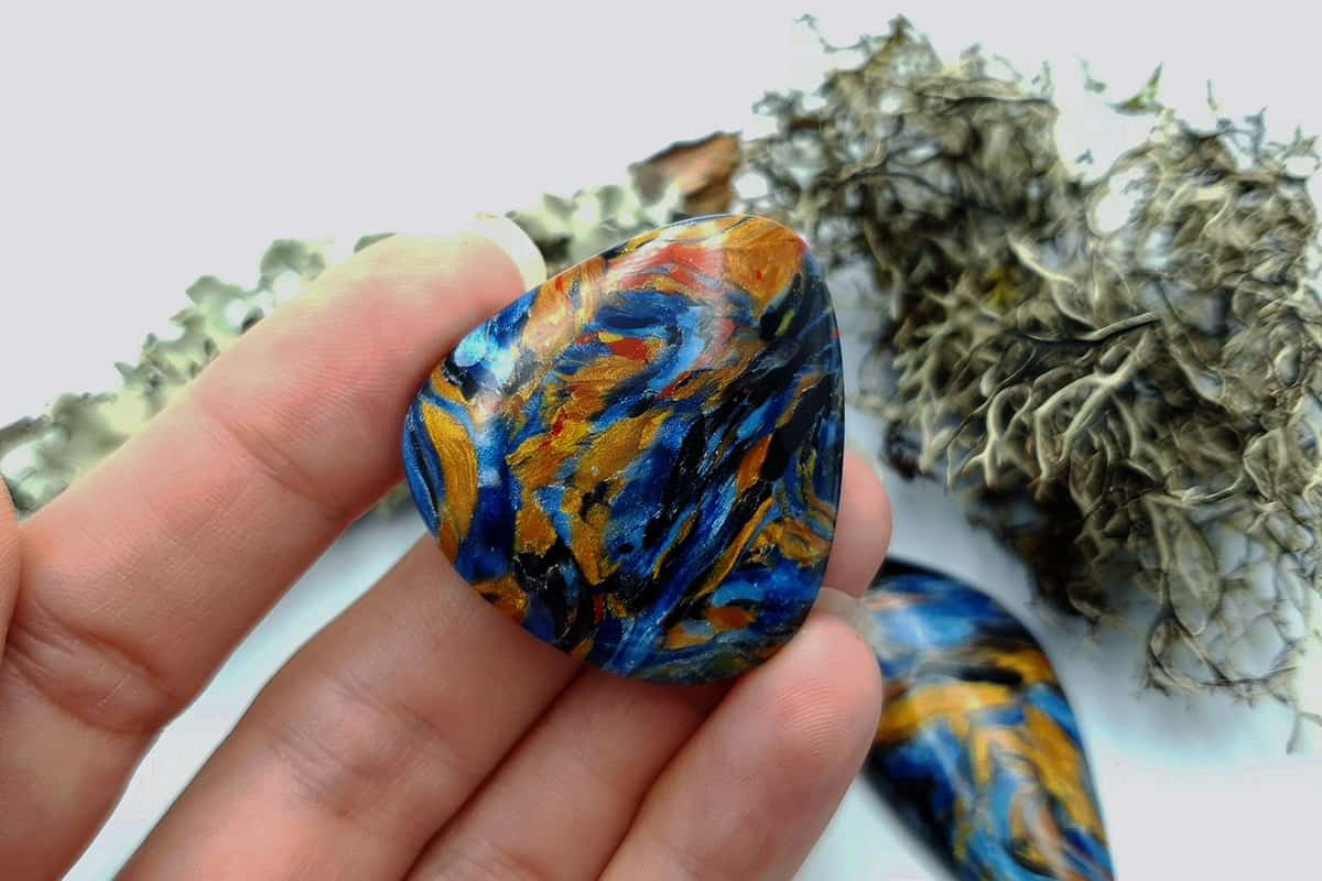 3 pcs Faux Pietersite Stones from Polymer Clay (#4) Cabochons SweetyBijou Cabochons   