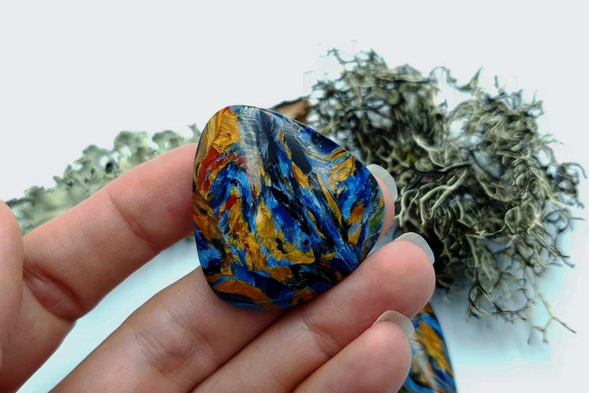 3 pcs Faux Pietersite Stones from Polymer Clay (#4) Cabochons SweetyBijou Cabochons   