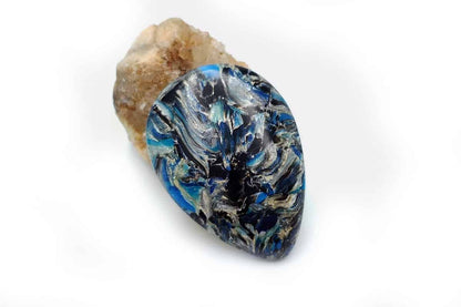 4 pcs Faux Pietersite Stones from Polymer Clay (#8) Cabochons SweetyBijou Cabochons   