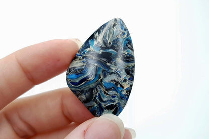 4 pcs Faux Pietersite Stones from Polymer Clay (#9) Cabochons SweetyBijou Cabochons   