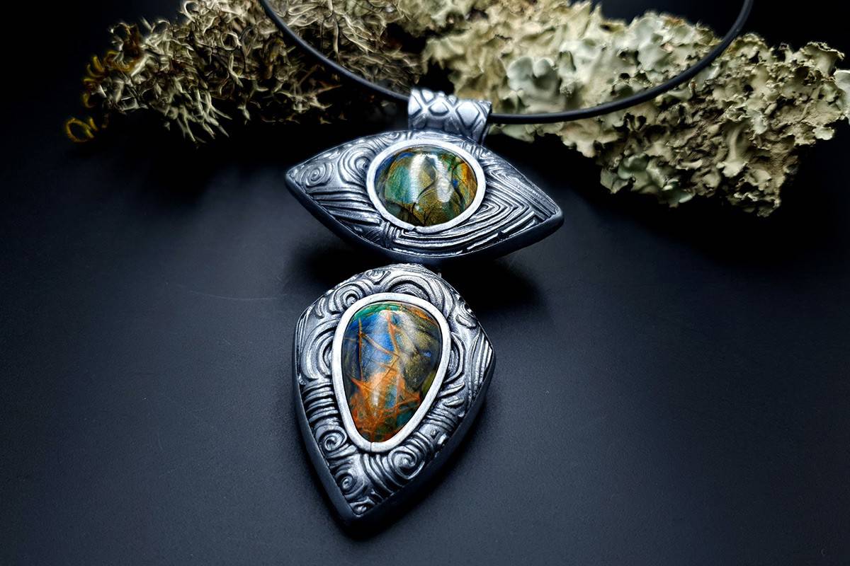 Polymer Clay Pendant Pendant SweetyBijou Jewelry   