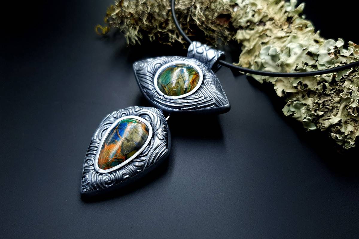 Polymer Clay Pendant Pendant SweetyBijou Jewelry   