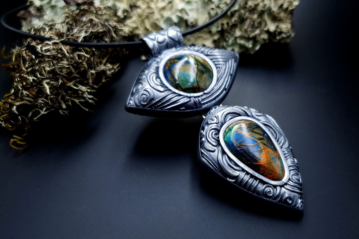 Polymer Clay Pendant Pendant SweetyBijou Jewelry   