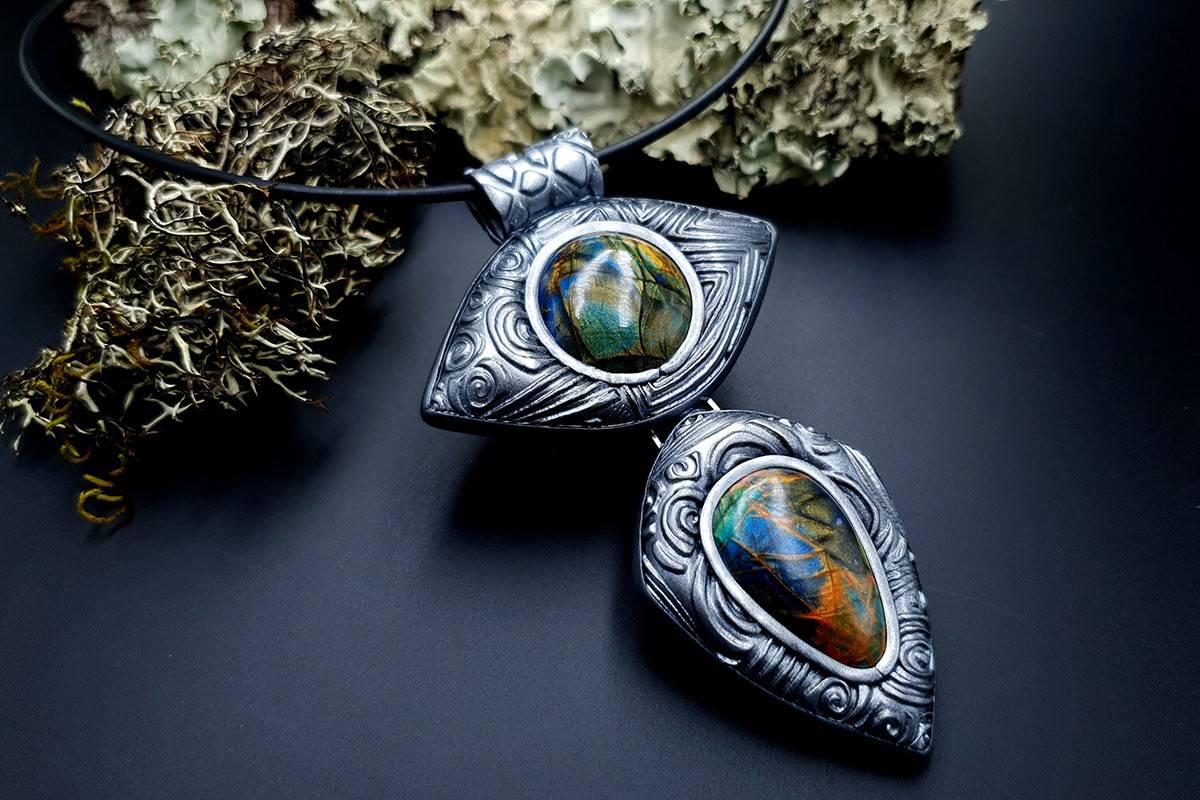 Polymer Clay Pendant Pendant SweetyBijou Jewelry   