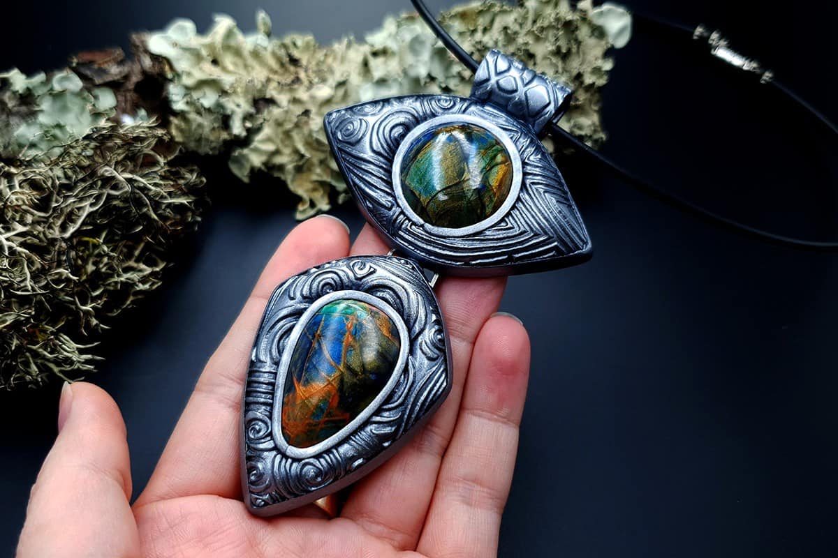 Polymer Clay Pendant Pendant SweetyBijou Jewelry   