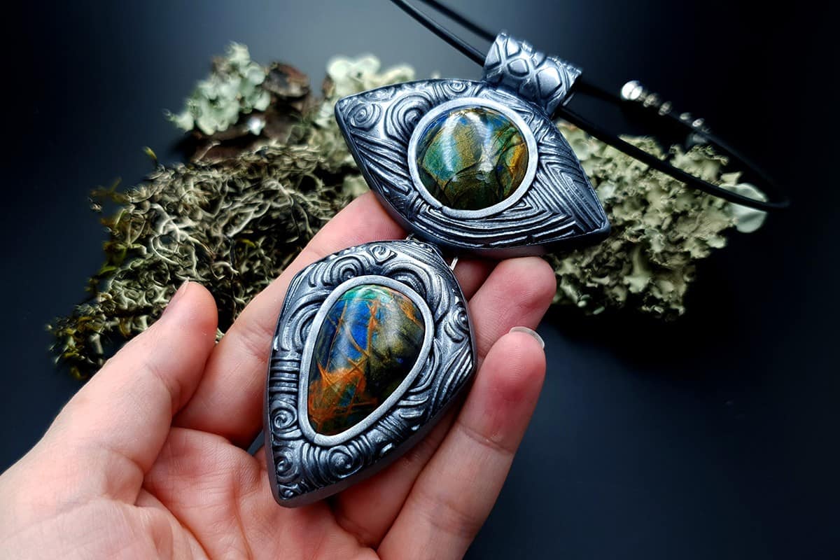 Polymer Clay Pendant Pendant SweetyBijou Jewelry   