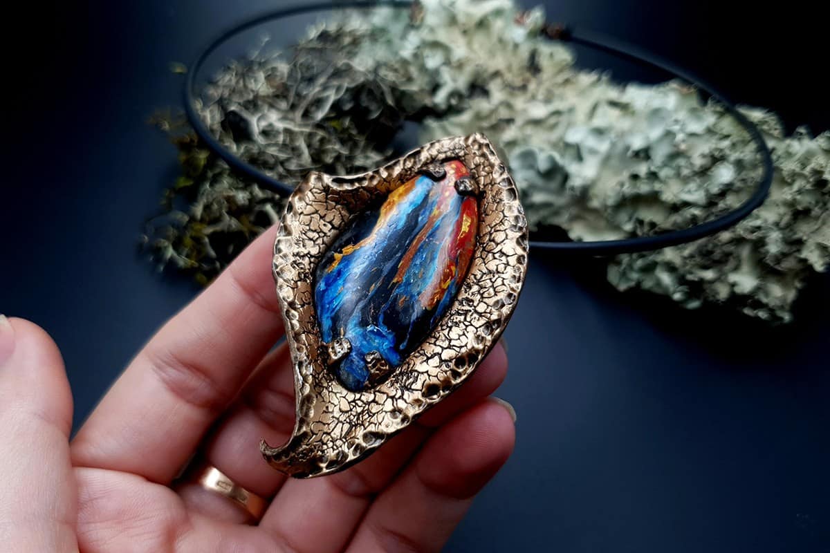 Polymer Clay Necklace #5 Necklace SweetyBijou Jewelry   