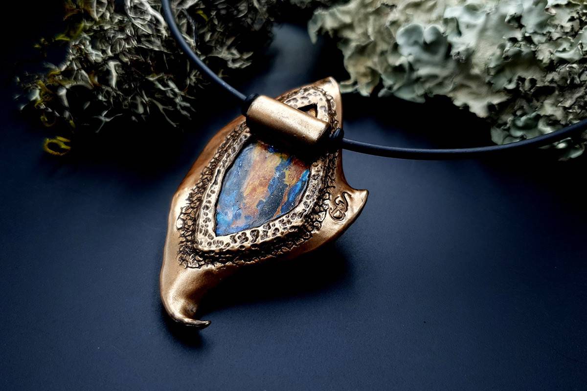 Polymer Clay Necklace #5 Necklace SweetyBijou Jewelry   