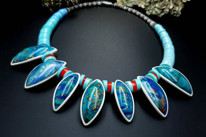 Polymer Clay Necklace #18 Necklace SweetyBijou Jewelry   