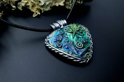 Polymer clay Pendant "Under the Sea" Pendant SweetyBijou Jewelry   