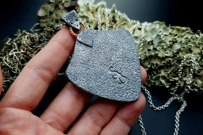 Blue Ammonite Pendant Pendant SweetyBijou Jewelry   