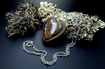 Pendant Photo Frame ~ Blue Light Pendant SweetyBijou Jewelry   