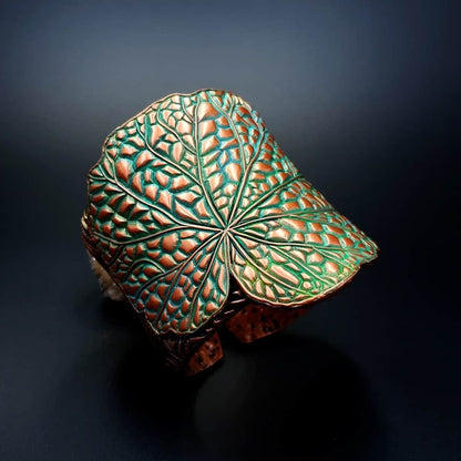 Begonia Leaf Bracelet Cuff Bracelet SweetyBijou Jewelry Default Title  