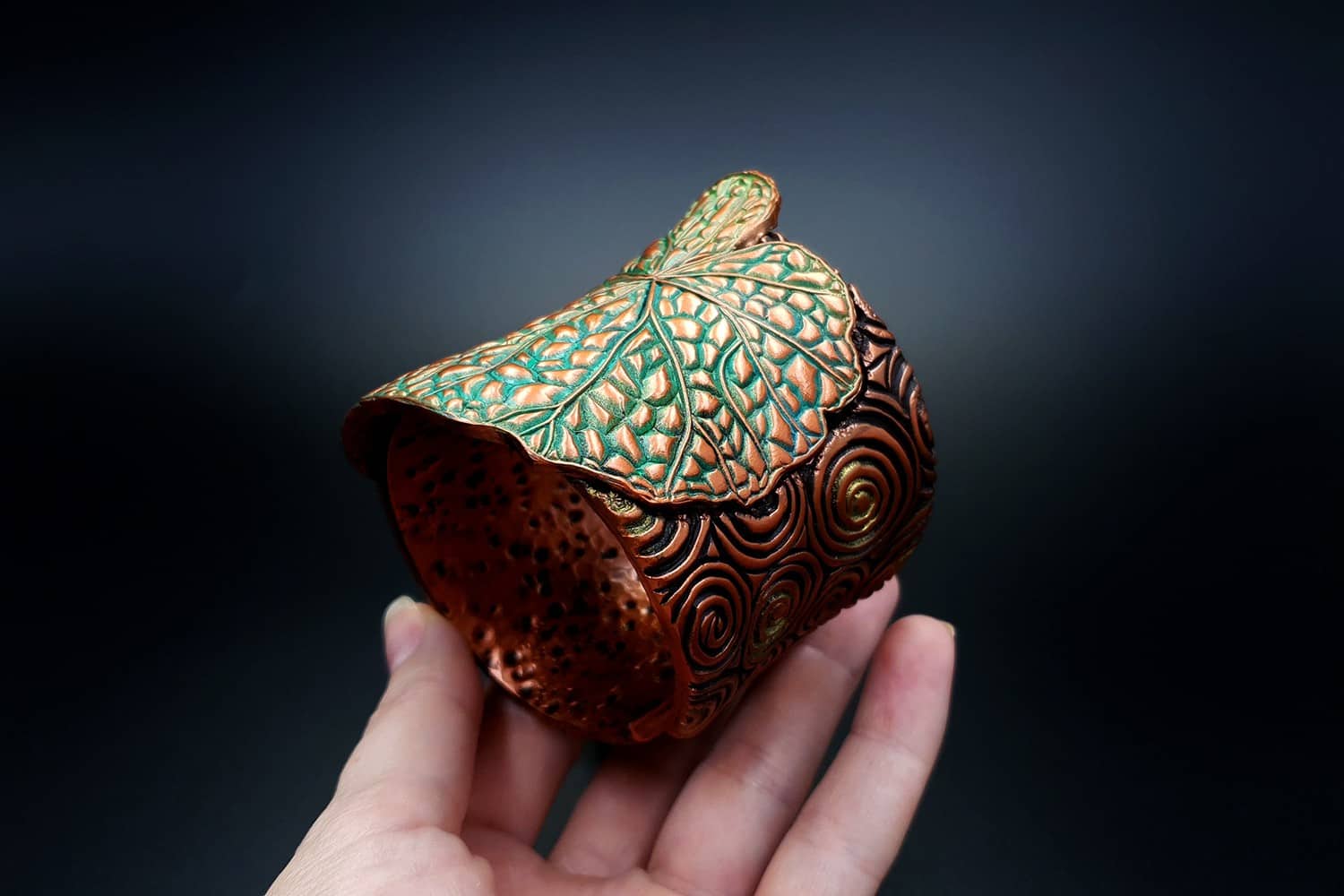 Begonia Leaf Bracelet Cuff Bracelet SweetyBijou Jewelry   