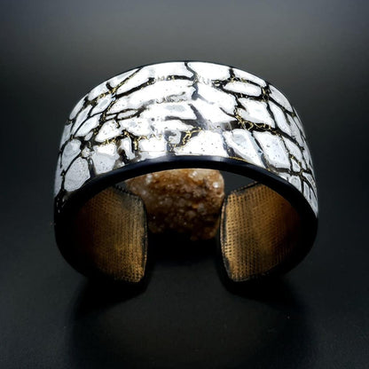 Cracked Marble Bracelet Cuff Bracelet SweetyBijou Jewelry Default Title  