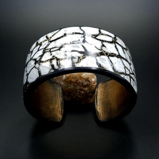 Cracked Marble Bracelet Cuff Bracelet SweetyBijou Jewelry Default Title  