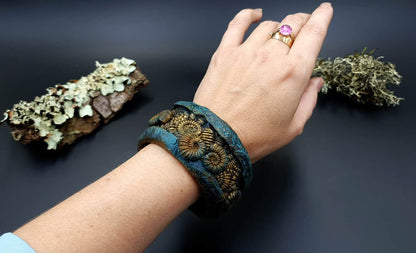 Fossilized Treasure Bracelet Cuff Bracelet SweetyBijou Jewelry   