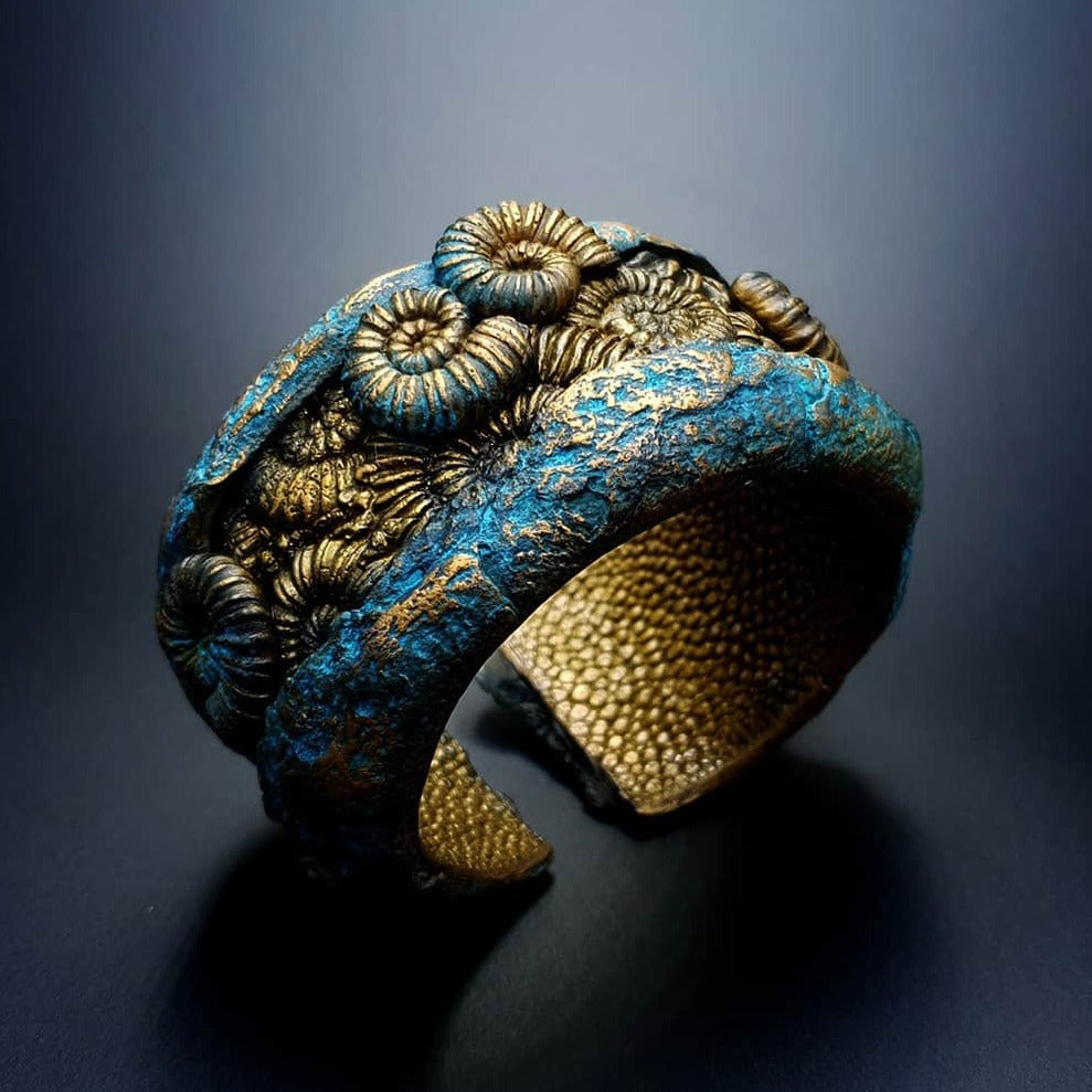 Fossilized Treasure Bracelet Cuff Bracelet SweetyBijou Jewelry Default Title  