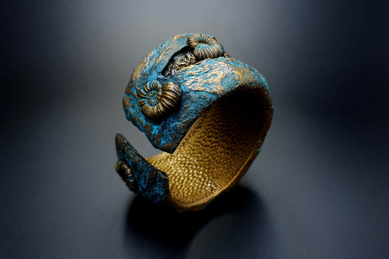 Fossilized Treasure Bracelet Cuff Bracelet SweetyBijou Jewelry   