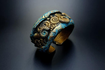 Fossilized Treasure Bracelet Cuff Bracelet SweetyBijou Jewelry   