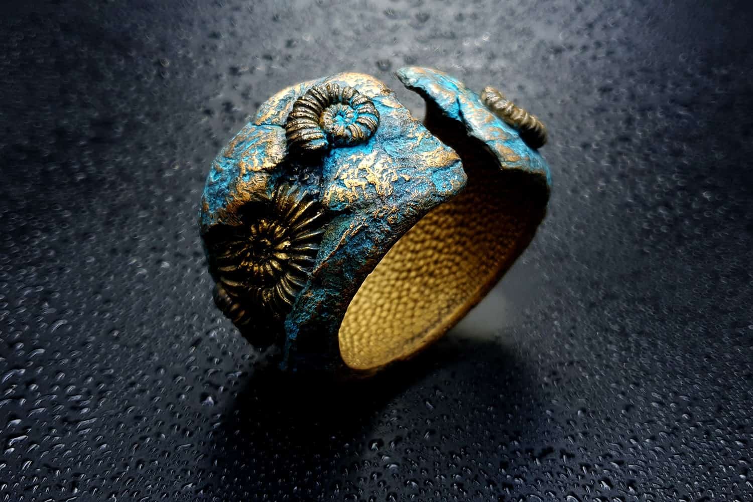 Fossilized Treasure Bracelet Cuff Bracelet SweetyBijou Jewelry   