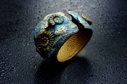 Fossilized Treasure Bracelet Cuff Bracelet SweetyBijou Jewelry   