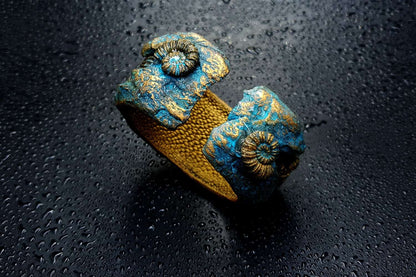 Fossilized Treasure Bracelet Cuff Bracelet SweetyBijou Jewelry   