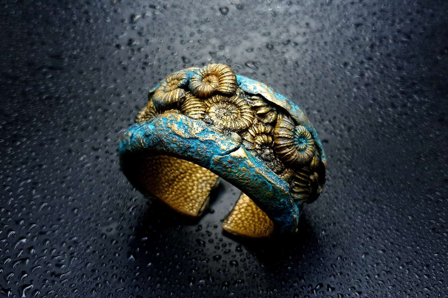 Fossilized Treasure Bracelet Cuff Bracelet SweetyBijou Jewelry   